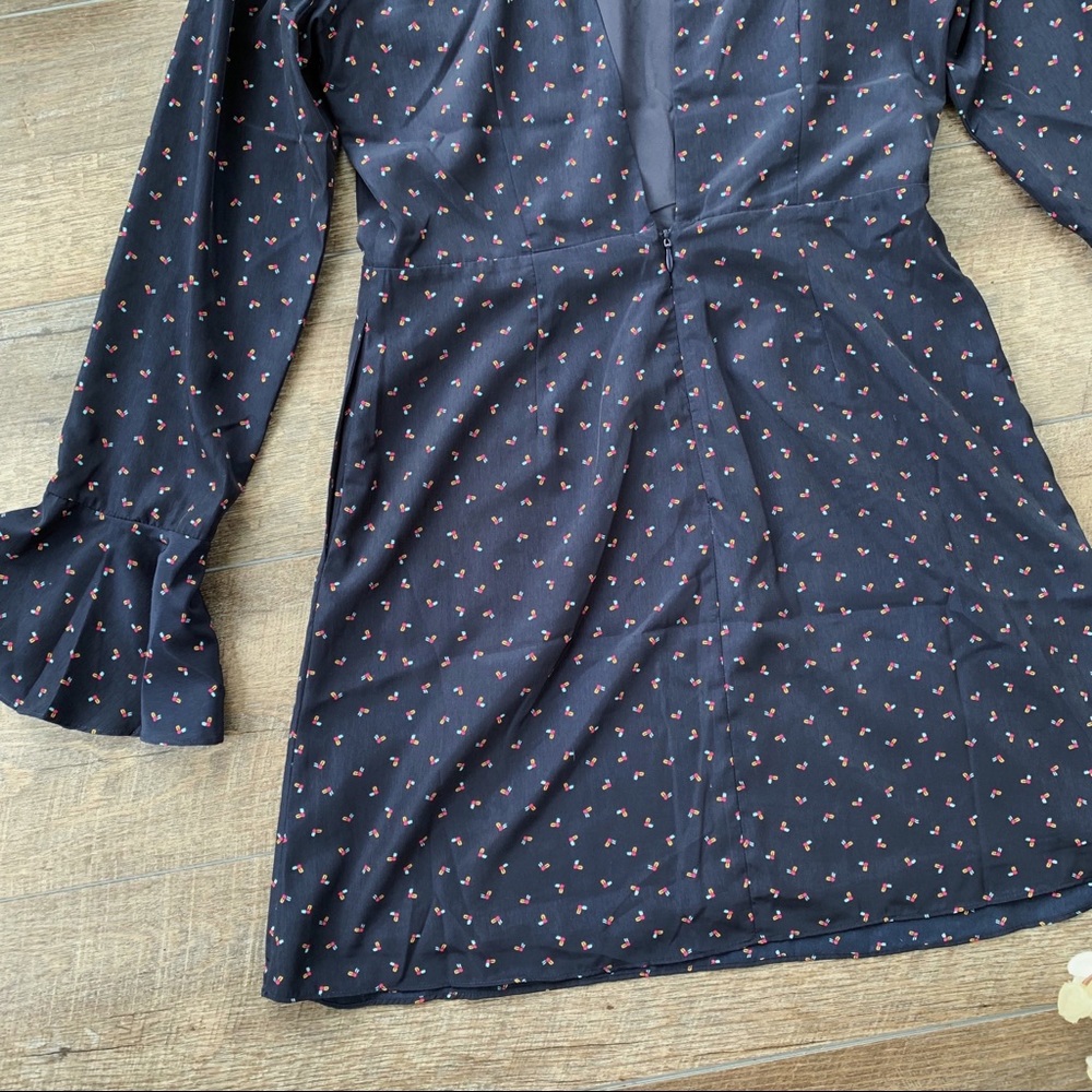 J.O.A. Los Angeles Black Long Sleeve Dress - Picture 7 of 8